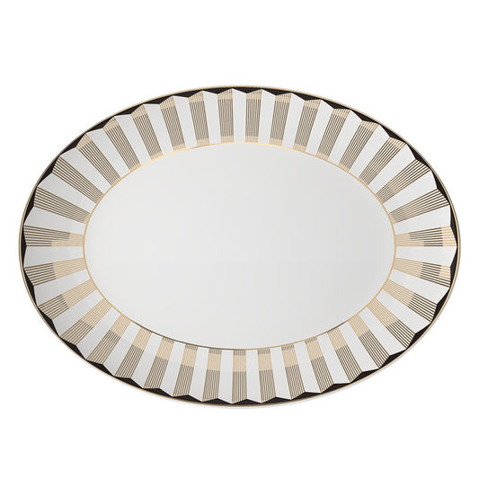 Plato ovalado Home de porcelana de 12 pulgadas