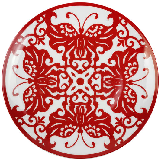Plato llano Haus de porcelana de 8 pulgadas
