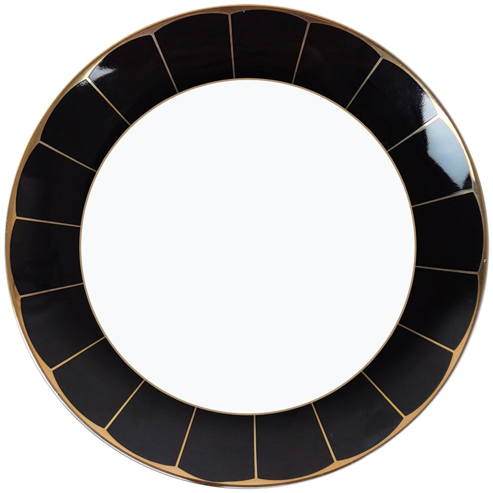Plato llano Home de porcelana de 12 pulgadas