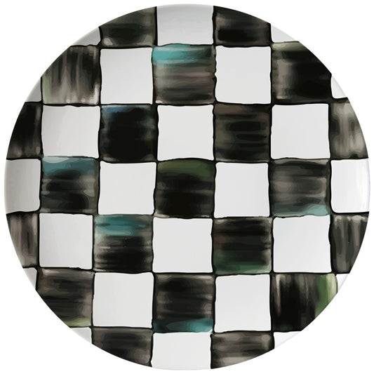 Plato llano Home de porcelana de 8 pulgadas