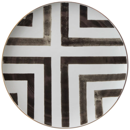 Plato llano Home de porcelana de 12 pulgadas