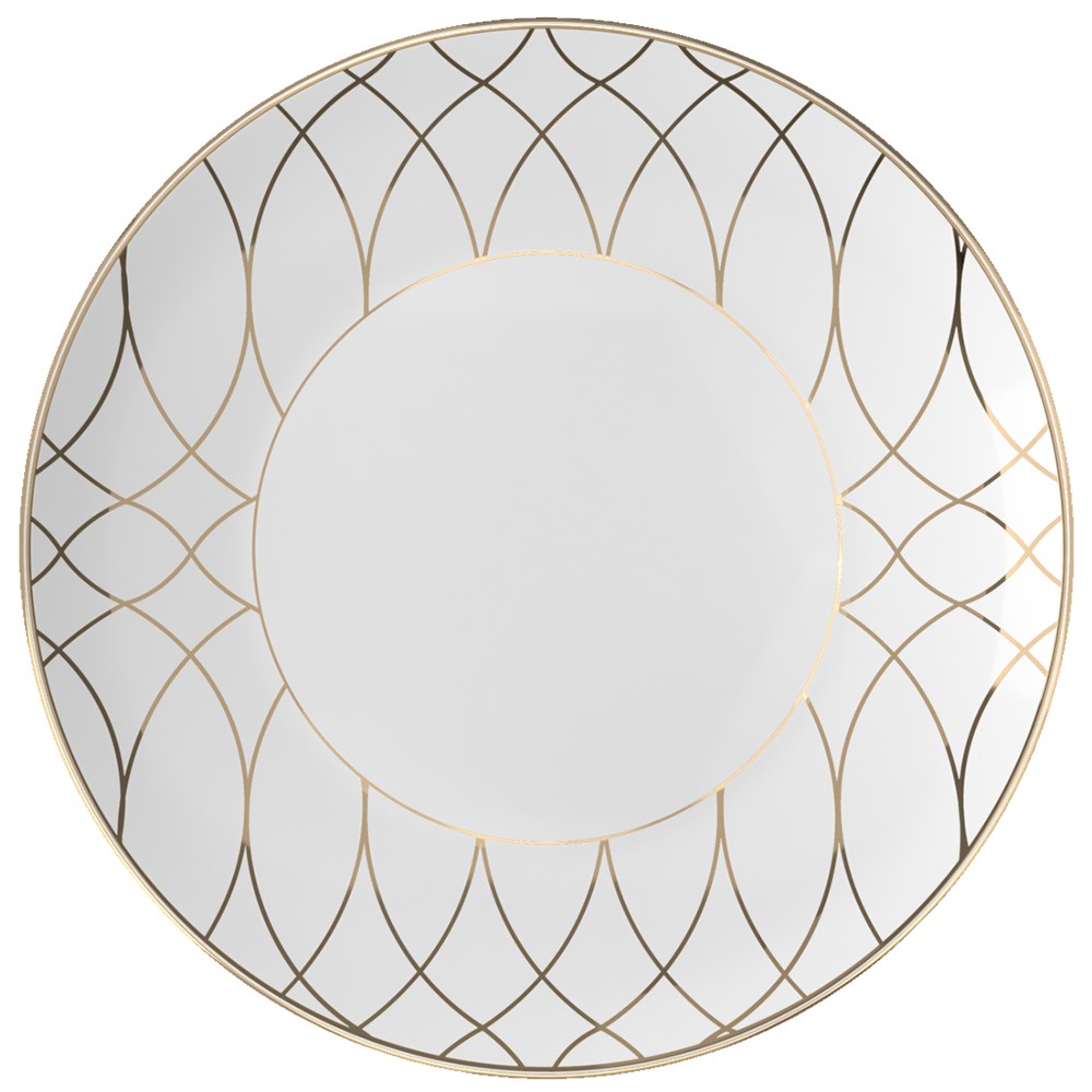 Plato llano Home de porcelana de 10.5 pulgadas