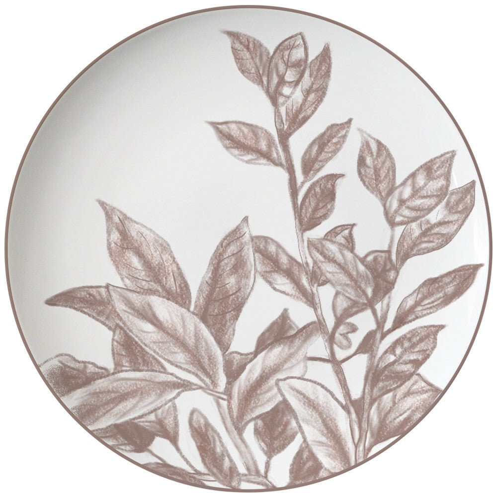 Plato llano Haus de porcelana de 8 pulgadas