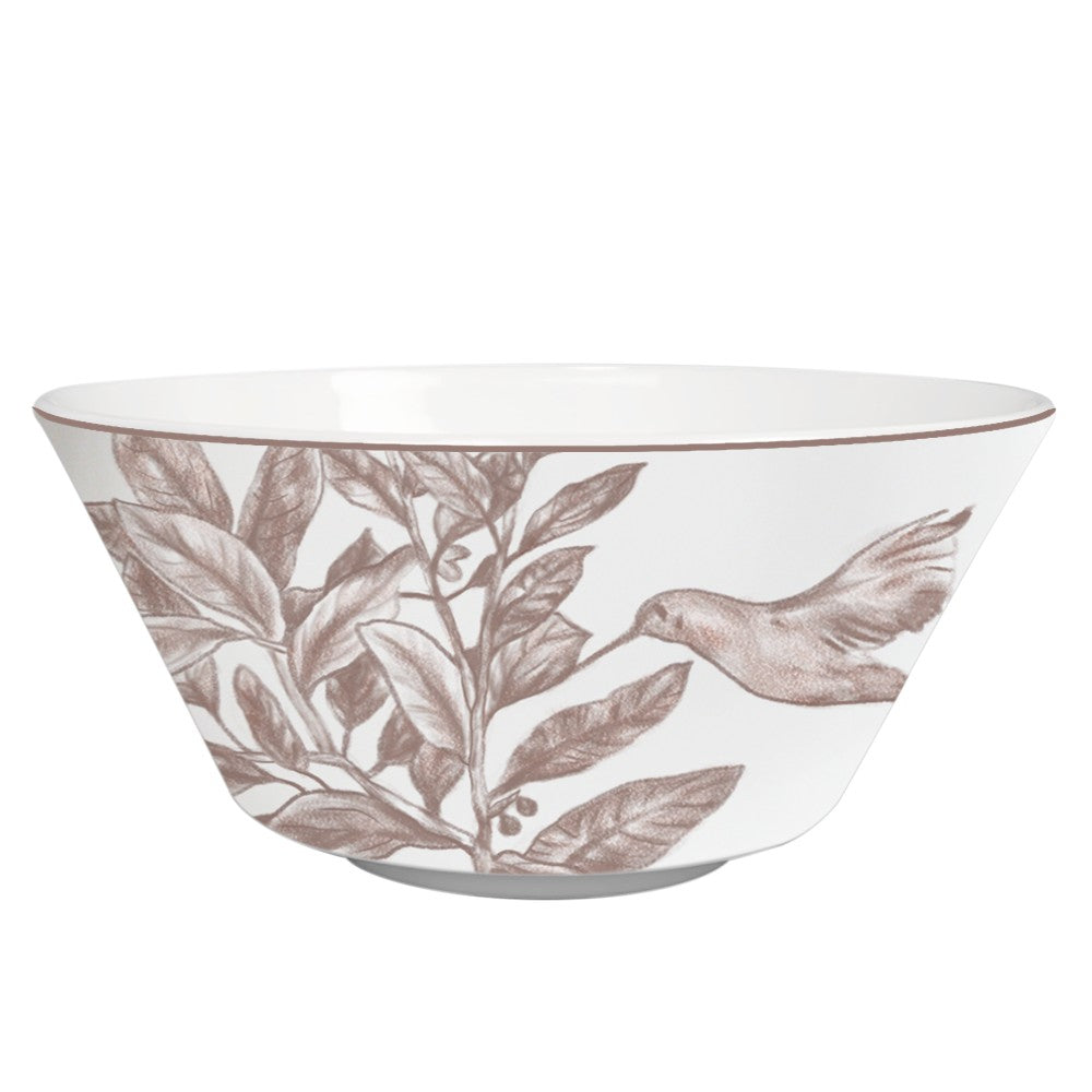Plato hondo Home de porcelana de 6 pulgadas