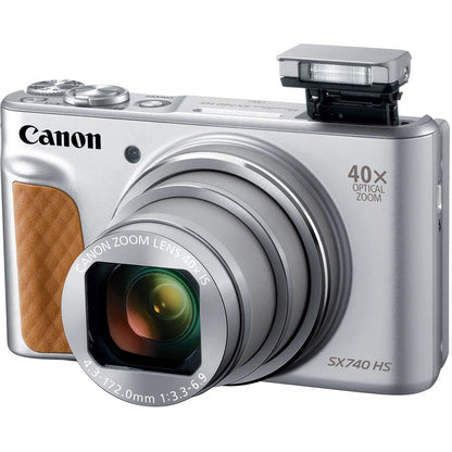 Cámara Canon PowerShot SX740 HS 40x 4K Plateada | Titan.com.pa