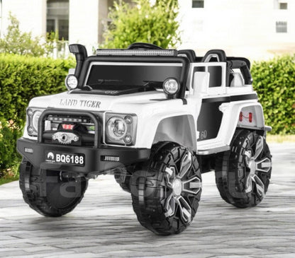 Carro Jeep Recargable de 12 Voltios Blanco