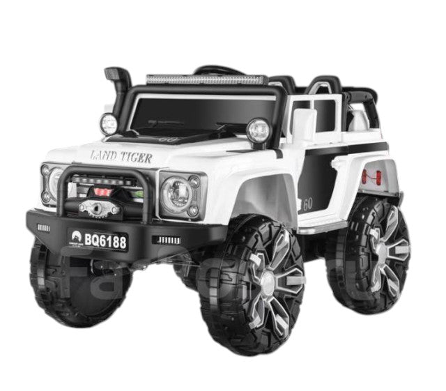 Carro Jeep Recargable de 12 Voltios Blanco