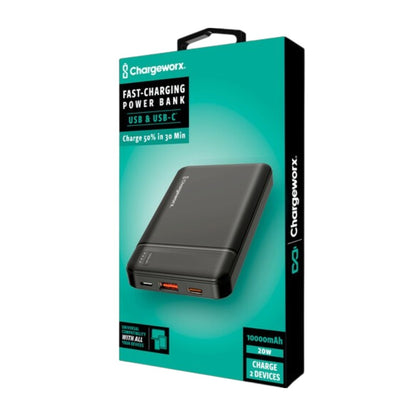 Batería Externa Chargeworx 10000 mAh