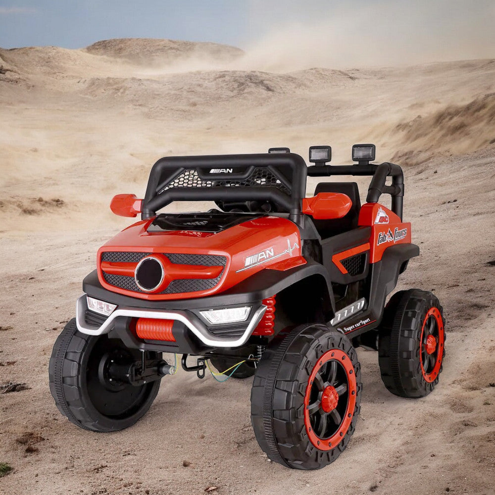 Carro Jeep Recargable de 12 Voltios Rojo