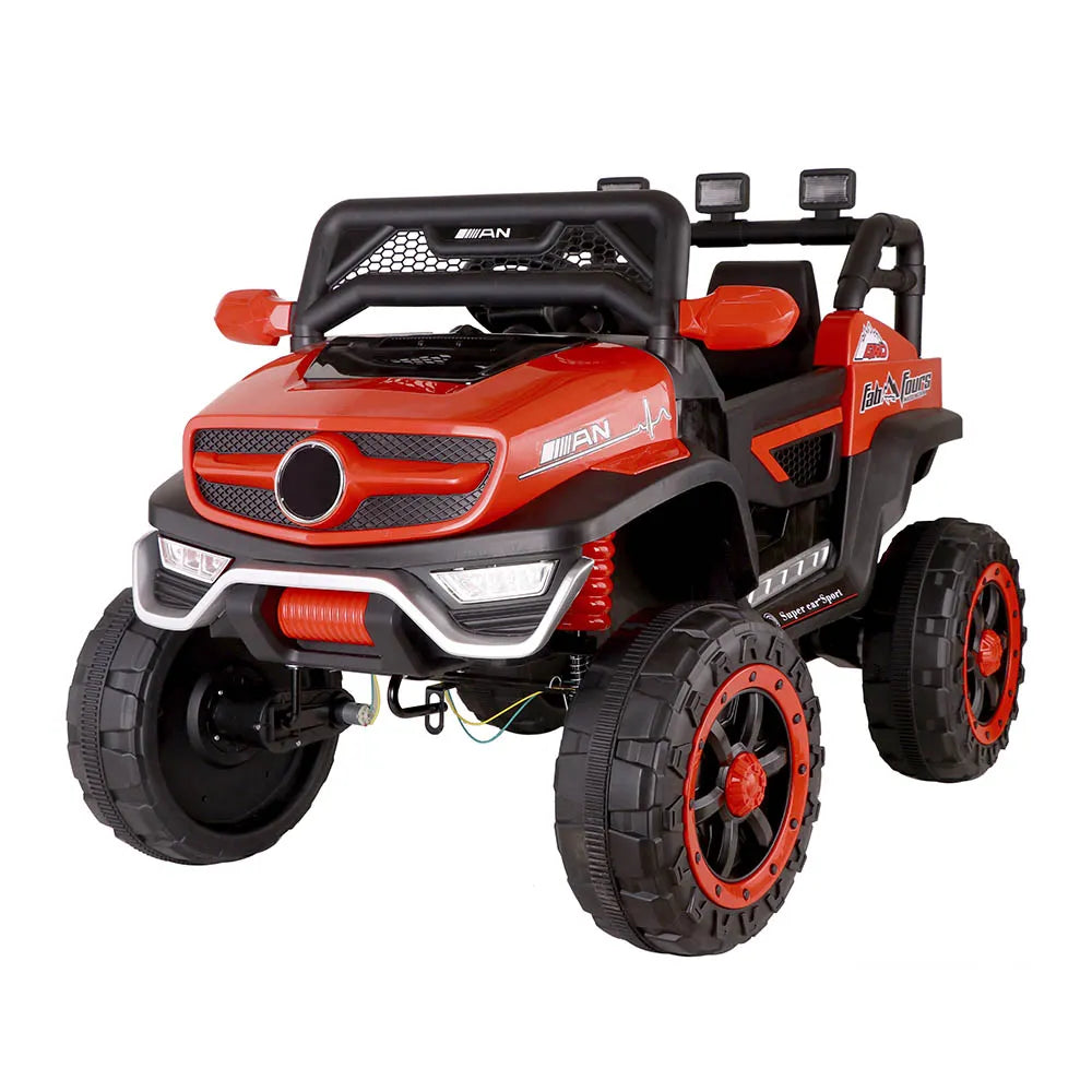 Carro Jeep Recargable de 12 Voltios Rojo