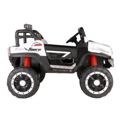 Carro Jeep Recargable de 12 Voltios Blanco