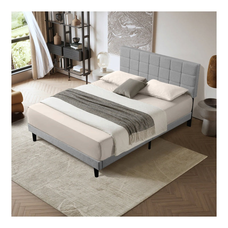 Cama Queen Respaldar Alcolchado Gry - CARBONE - 11108727