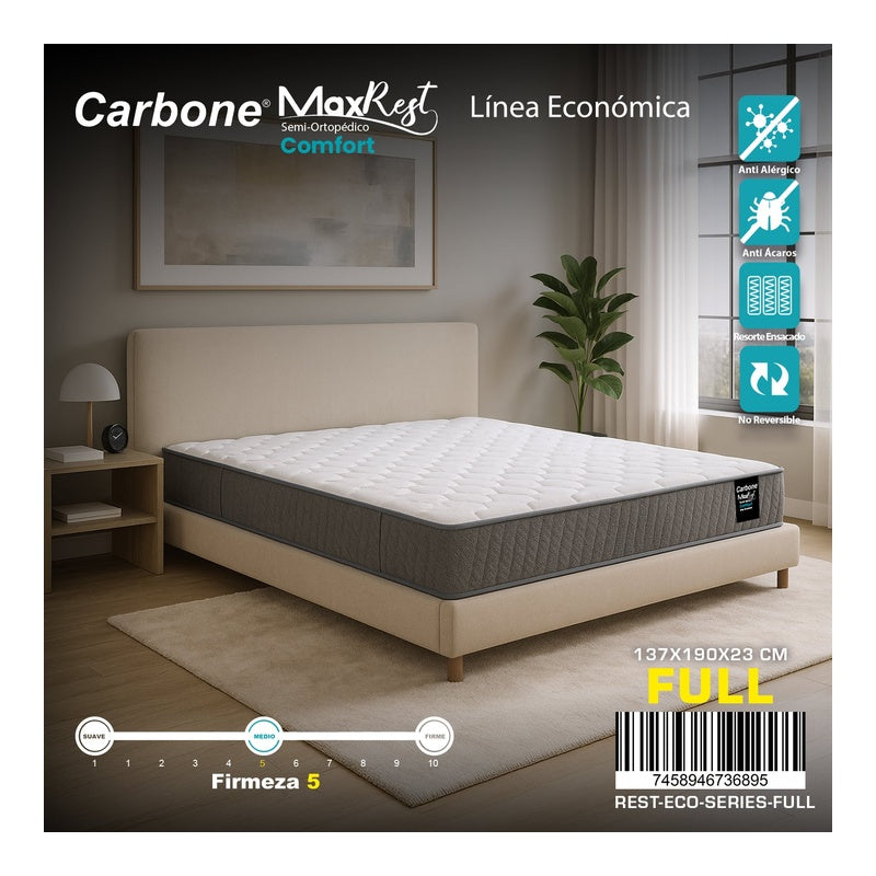 Colchon Full Al Vacio Max Rest Sem Ortop - CARBONE - 11125164