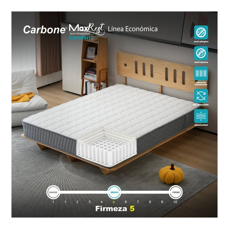 Colchon King Al Vacio Max Rest Sem Ortop - CARBONE - 11125165