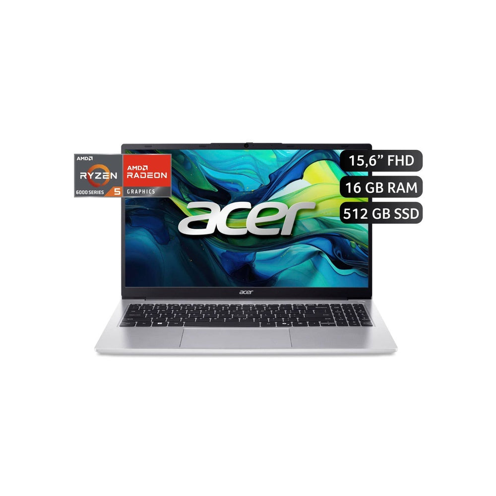 Laptop Acer Aspire Lite 15.6" Pulgadas AMD Ryzen 5 6600H 16 GB RAM 512 GB SSD Gris - ACER - 11174338