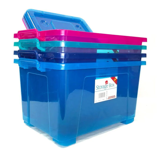 Caja Home Elegance de Plástico Con Tapa 50 L - Surtido