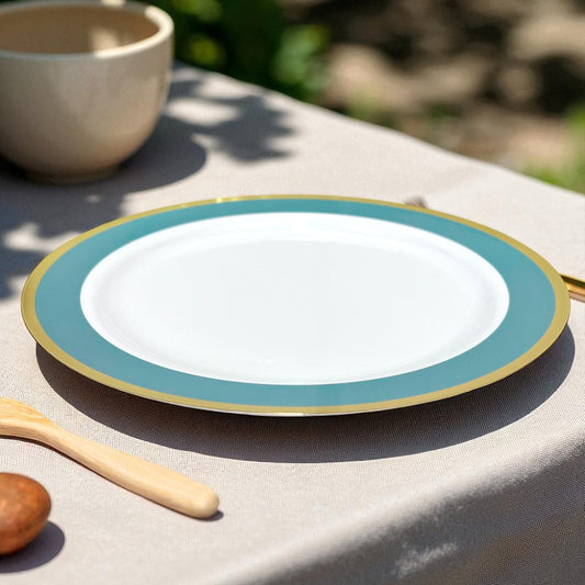 Platos Plástico de 10" Home Elegance / 10 Piezas / Celeste