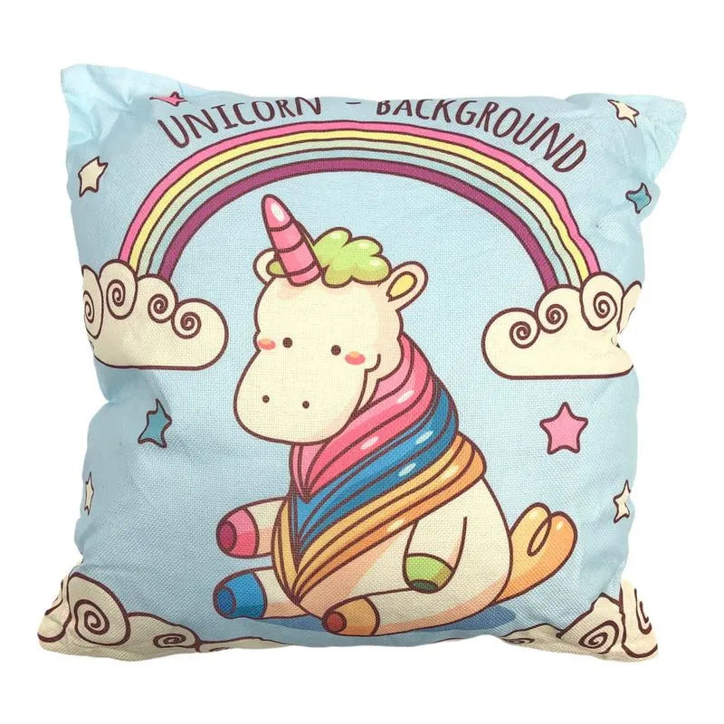 Cojín Home Elegance Infantil Unicornio 17.7" X 17.7" Surtido