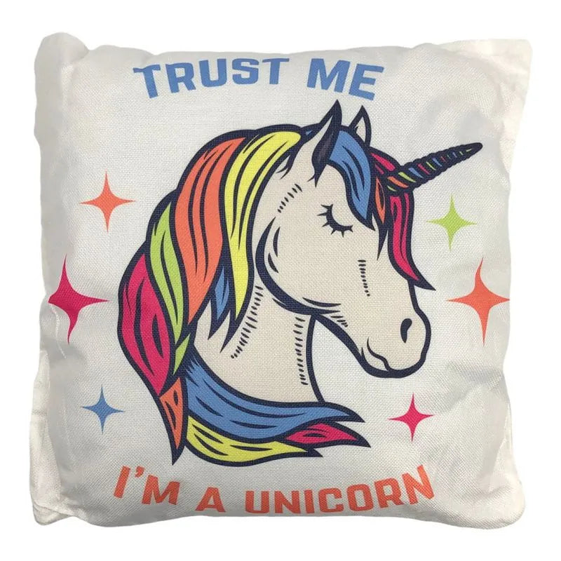 Cojín Home Elegance Infantil Unicornio 17.7" X 17.7" Surtido