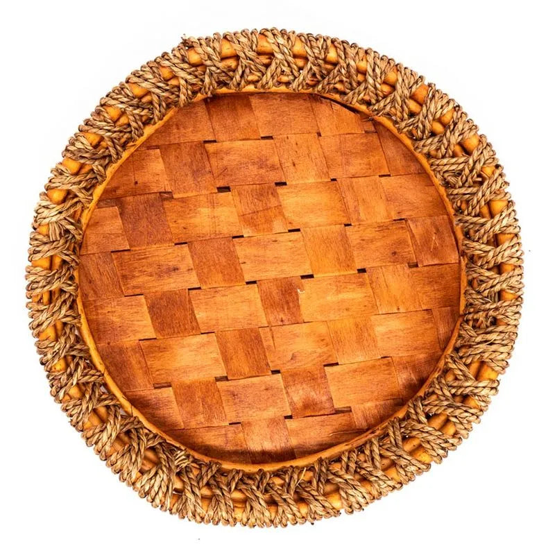 Canasta De Mimbre Home Elegance Redonda 30 CM X 30 CM