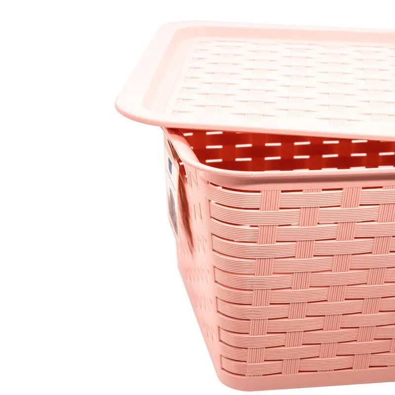 Canasta Multiuso Home Elegance Con Tapa-Surtido