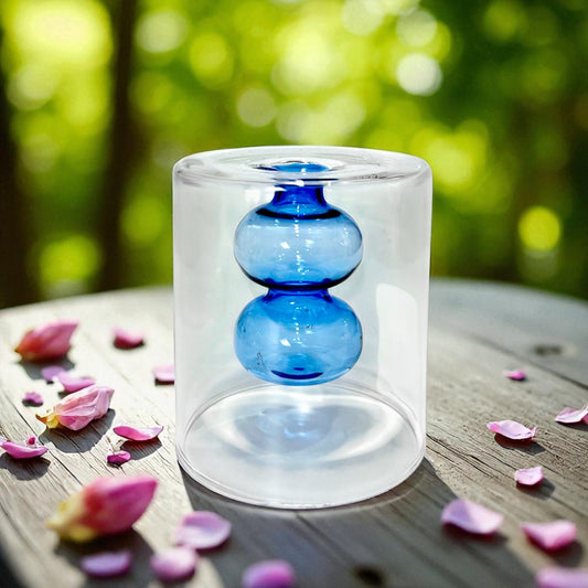 Florero Decorativo Home Elegance de Vidrio / 3.5" x 3" / Surtido