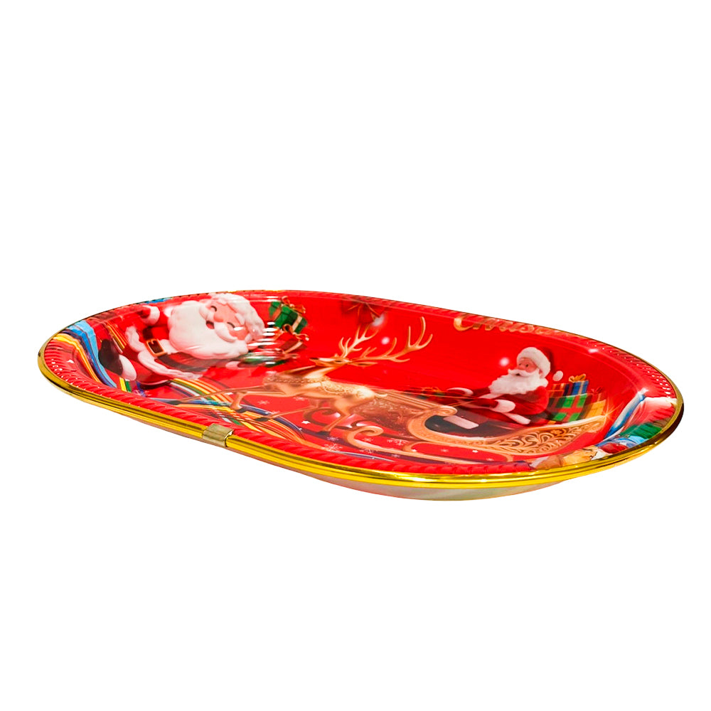 Bandeja Para Servir Plastica 34.5 X 24 X 4 CM Surtido - Christmas Elegance