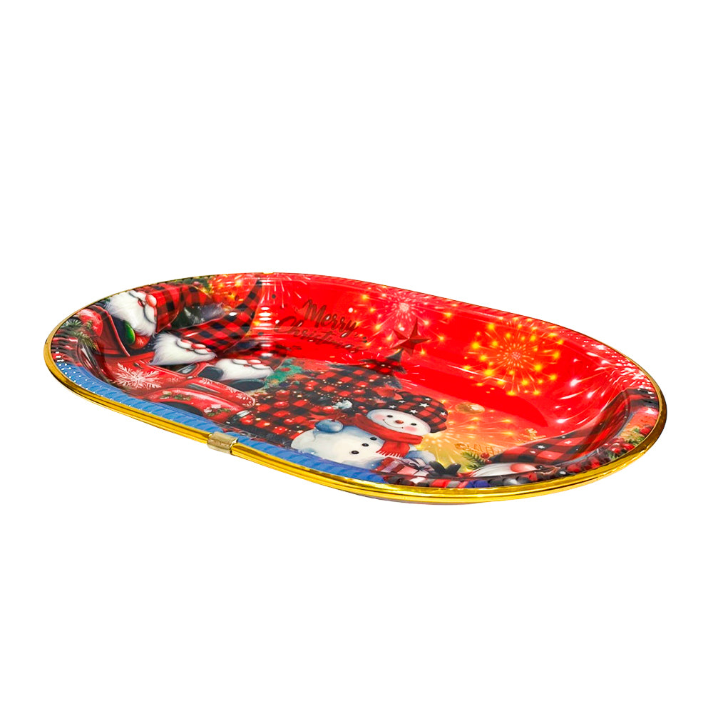 Bandeja Para Servir Plastica 34.5 X 24 X 4 CM Surtido - Christmas Elegance