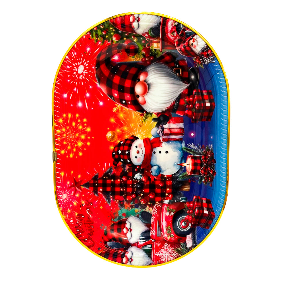 Bandeja Para Servir Plastica 34.5 X 24 X 4 CM Surtido - Christmas Elegance