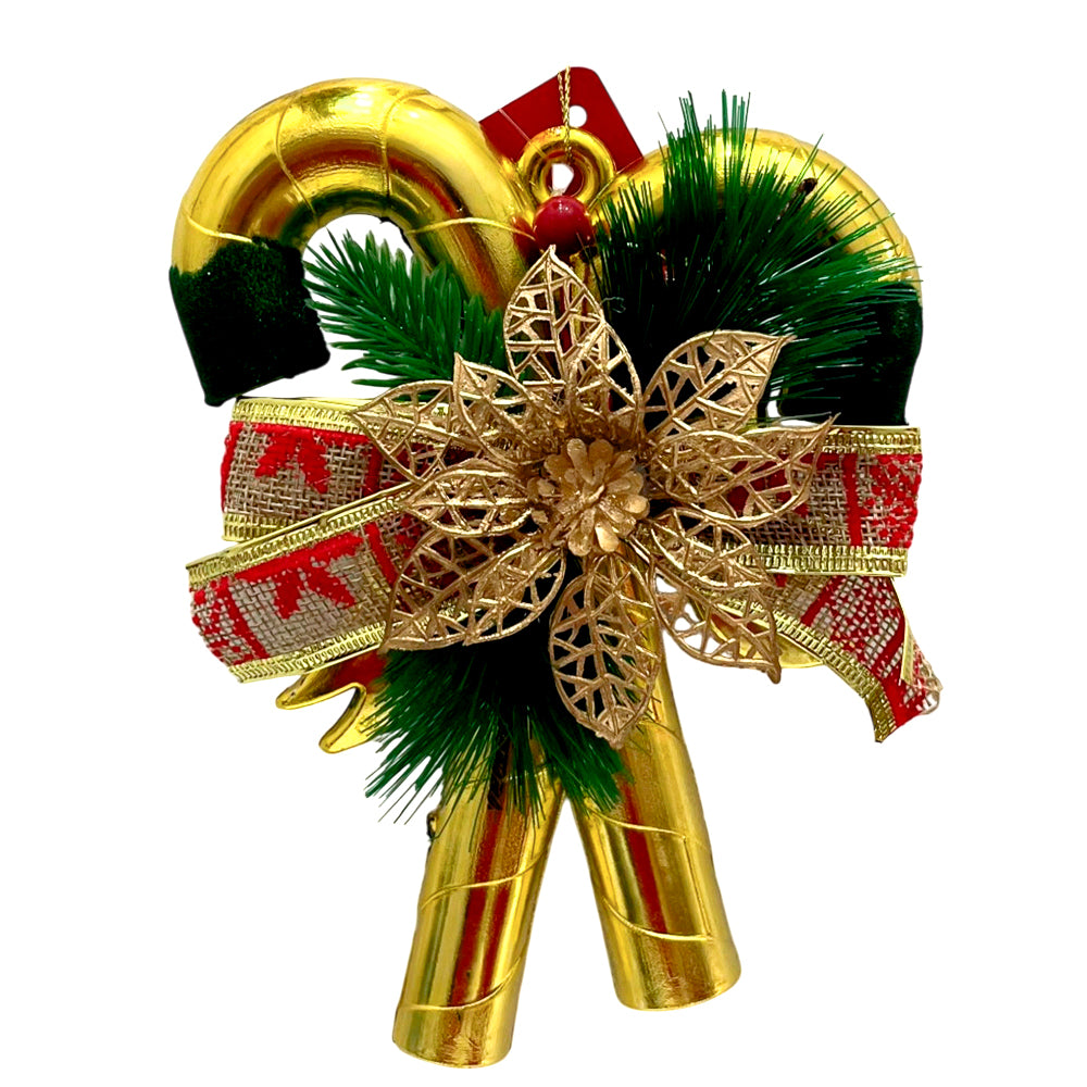 Ornamento Bastón 17 CM Dorado - Christmas Elegance