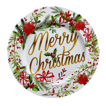 Plato Redondo 33 CM / Metal / Multiuso Surtido - Christmas Elegance