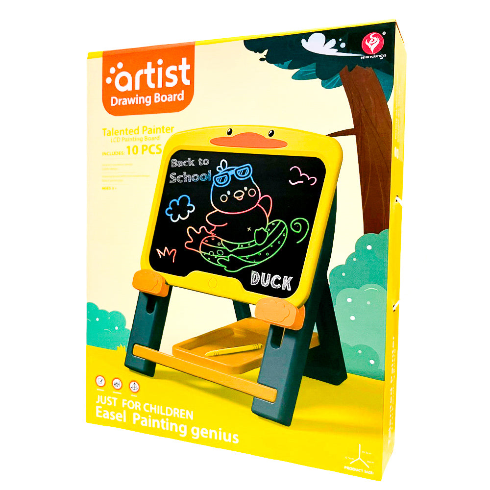 Tablero Infantil Star Toys Con Soporte Amarillo - 39.5 x 30 x 32.5 cm