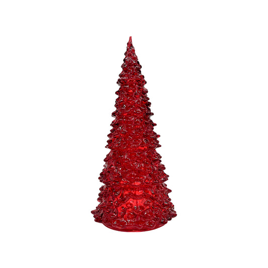 Adorno Decorativo Árbol Navidad / LED / 28 CM Rojo - Christmas Elegance