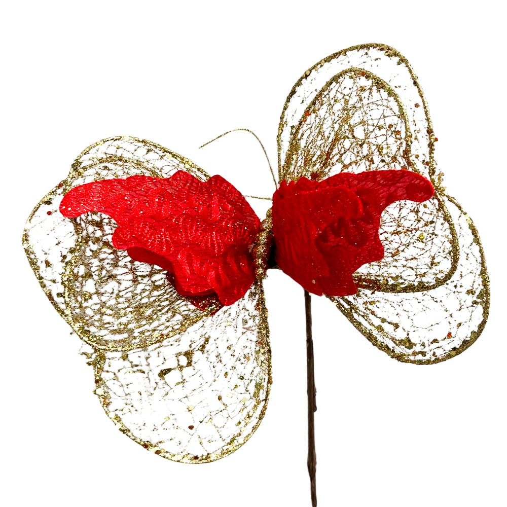 Pick Mariposa Navidad 33 CM Surtido - Christmas Elegance
