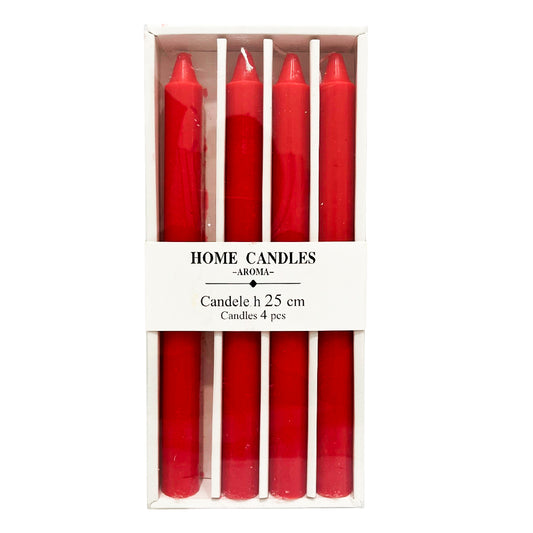 Set De Vela 4 Piezas De Adviento 25 CM Colores Surtidos - Christmas Elegance