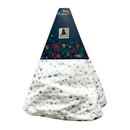Falda Para Árbol De Navidad Blanco - Christmas Elegance