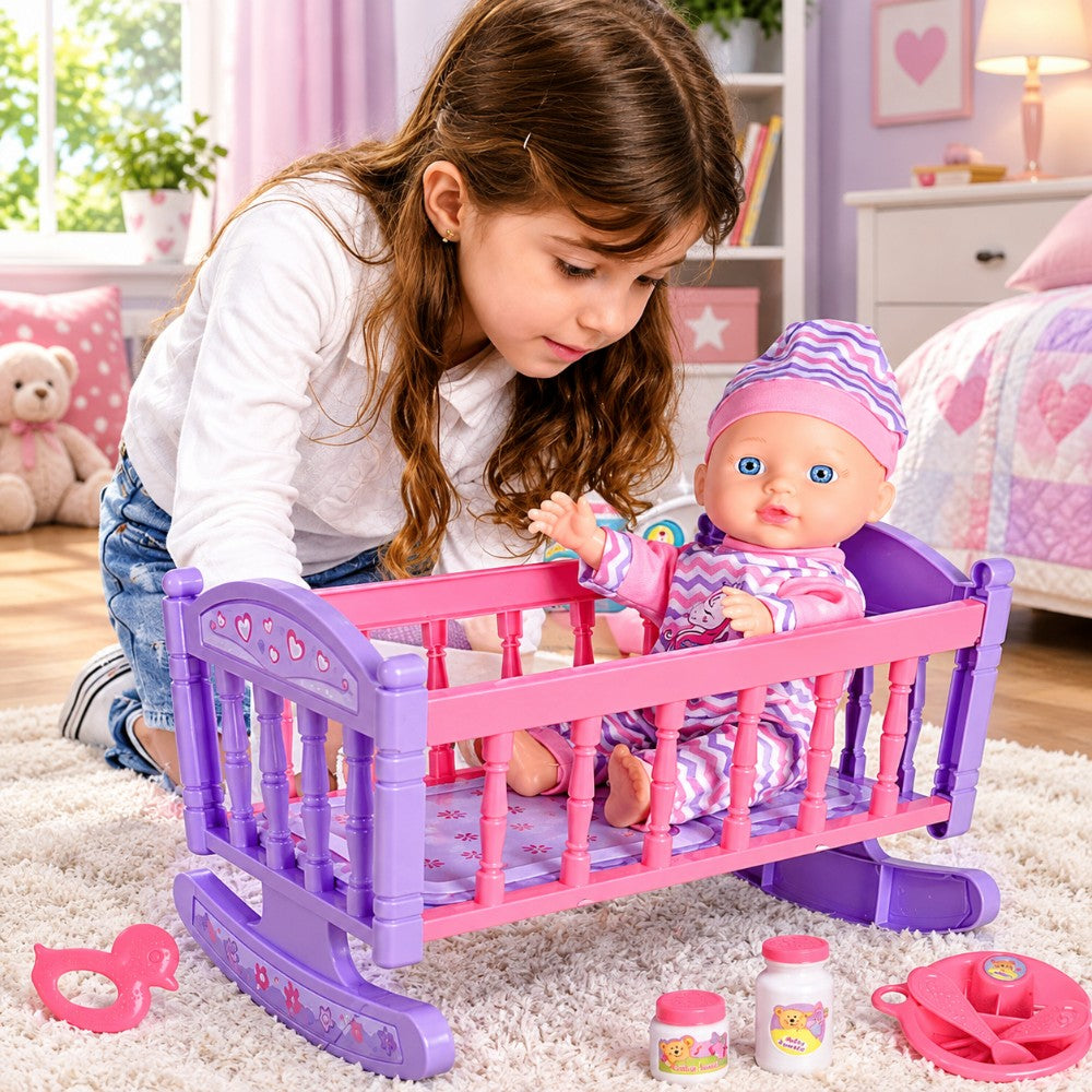 Muñeca Bebé /Cuna/Silla De Comer/Mecedor Surtido - Star Toys
