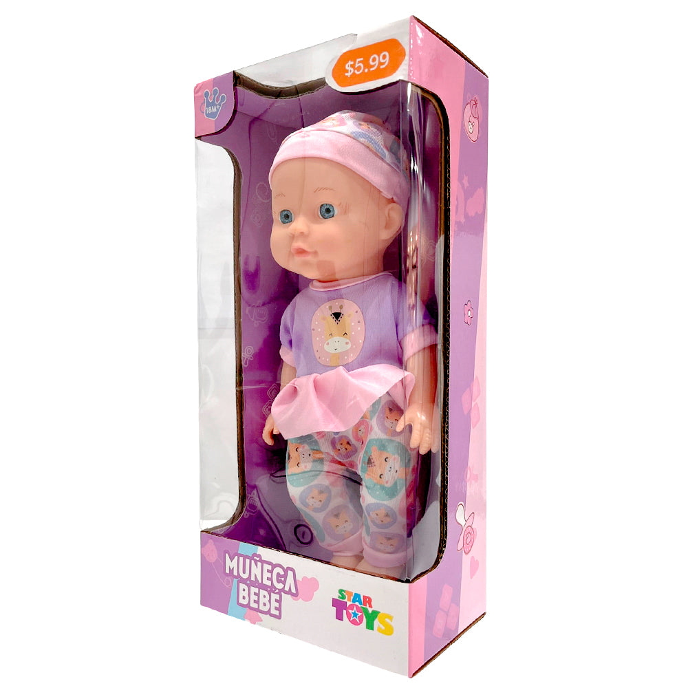 Muñeca Bebé C/Pijama 28CM Surtido - Star Toys