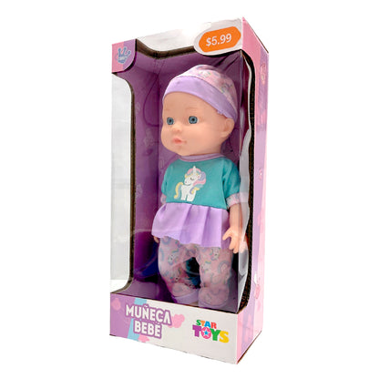 Muñeca Bebé C/Pijama 28CM Surtido - Star Toys