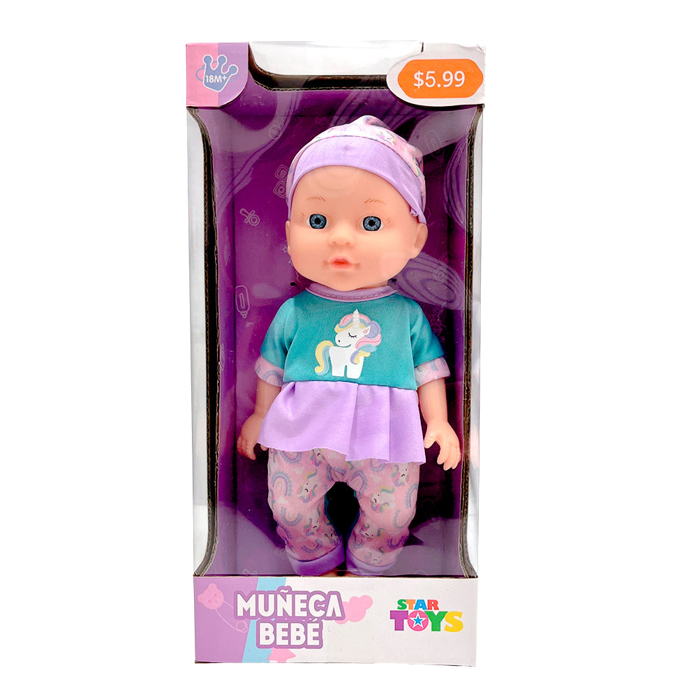 Muñeca Bebé C/Pijama 28CM Surtido - Star Toys