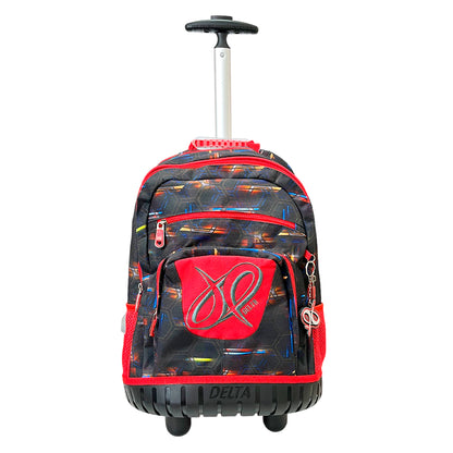 Mochila 17” C/Ruedas Deltas Estampado Surtido-Niño