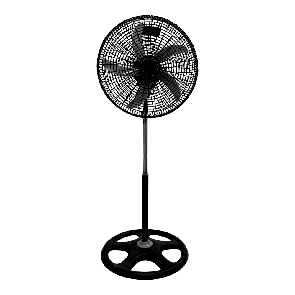 Abanico de pedestal 18 pulgadas color negro PX101.