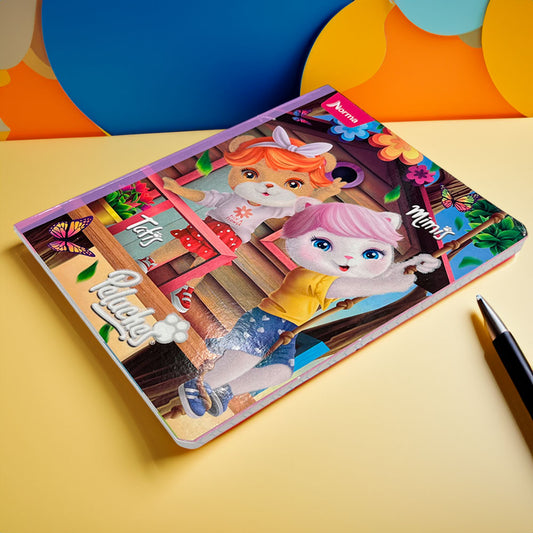 Cuaderno Cosido Grande Norma Peluches - Doble Raya / 200 Páginas / Surtido