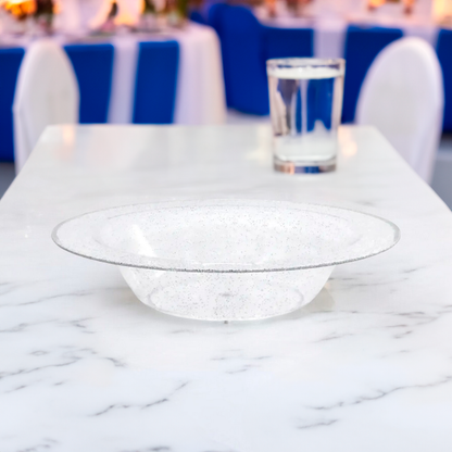Bowl Lillian Silver Glitter Plástico 14 oz