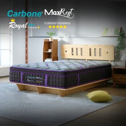 Colchón King Carbone / Royal 5 Star / Al Vacío Max Rest