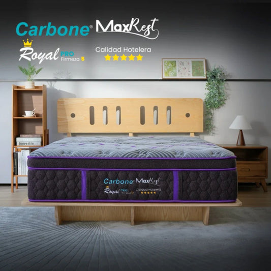 Colchón King Carbone / Royal 5 Star / Al Vacío Max Rest