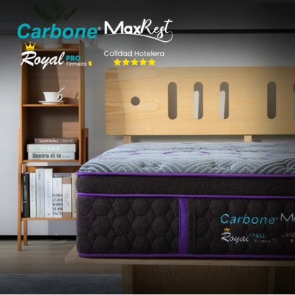 Colchón King Carbone / Royal 5 Star / Al Vacío Max Rest