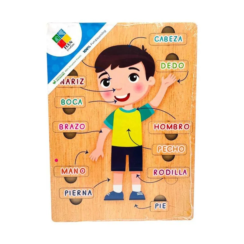Juego Didáctico Sysabe Partes Del Cuerpo Para Niño