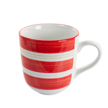 Vajilla de Cerámica Gibson Sunset Stripes – 12 Piezas / Estampado