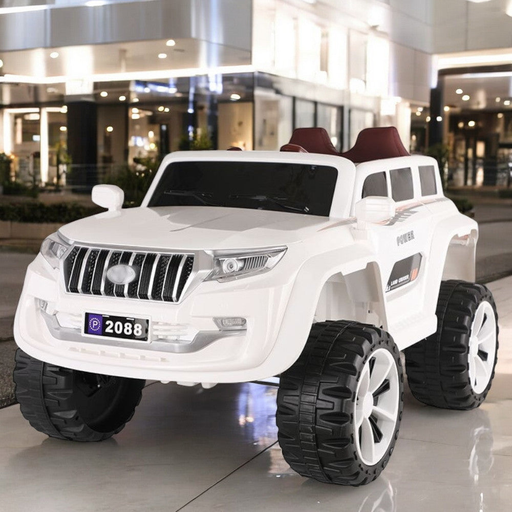 Carro Jeep Recargable de 12 Voltios Blanco